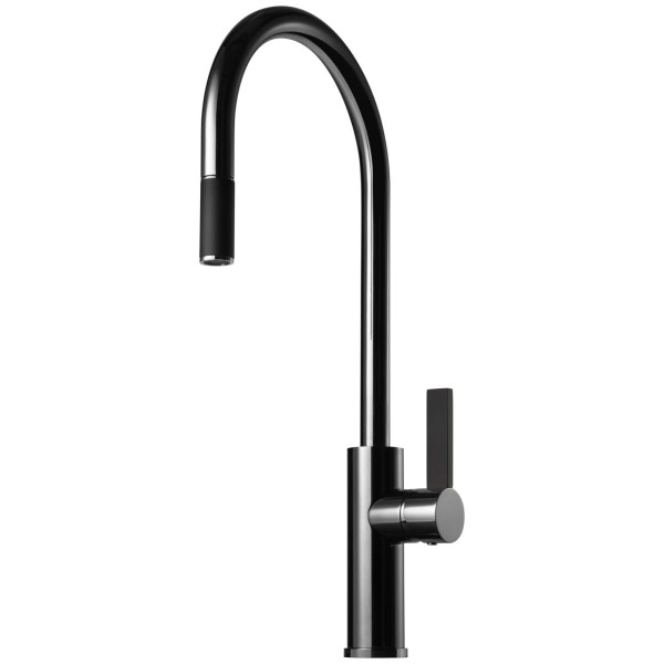 Tapwell Köksblandare ARM185 Black Chrome/Svart 