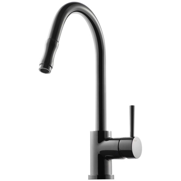 Tapwell Köksblandare EVO185 Black Chrome Tapwell