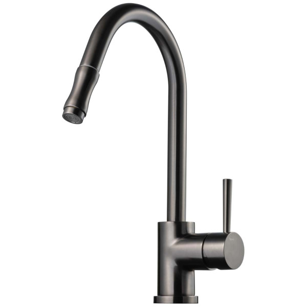 Tapwell Köksblandare EVO185 Brushed Black Chrome Tapwell