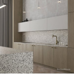 Technistone Taurus Terazzo White Technistone